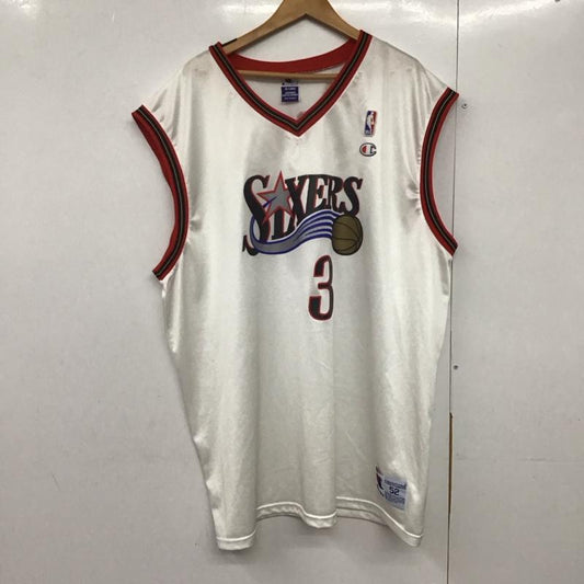 チャンピオン Champion タンクトップ タンクトップ タンクトップ ノースリーブカットソー クルーネック ユニフォーム XXL ロゴ、文字 白 / ホワイト /  メンズ USED 古着 中古 10144190