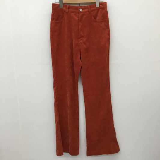 ジーナシス JEANASIS パンツ スラックス コーデュロイパンツ FREE 無地 橙 / オレンジ /  レディース USED 古着 中古 10139788
