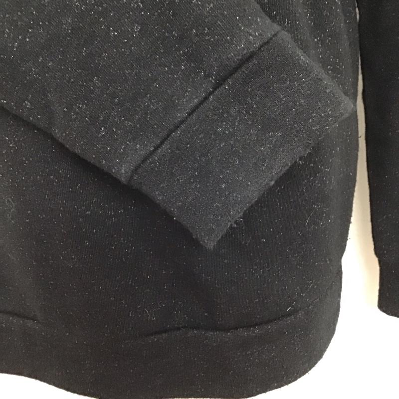 ザラ ZARA トレーナー 長袖 長袖スウェット 長袖トレーナー リブカットソー 長袖カットソー M  黒 / ブラック /  メンズ USED 古着 中古 10118240