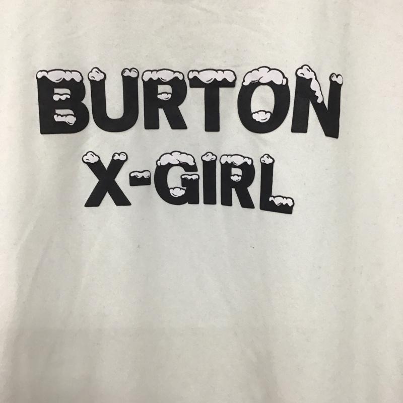 エックスガール X-girl×BURTON Tシャツ 長袖 1 ロゴ、文字 X プリント 白 / ホワイト /  レディース USED 古着 中古 10144049