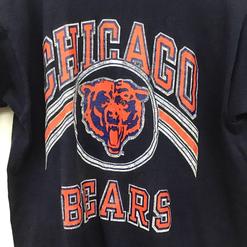 チャンピオン Champion Tシャツ 半袖 半袖カットソー プリントTシャツ クルーネックカットソー ヴィンテージ古着 80s M ロゴ、文字 紺 / ネイビー /  メンズ USED 古着 中古 10136172