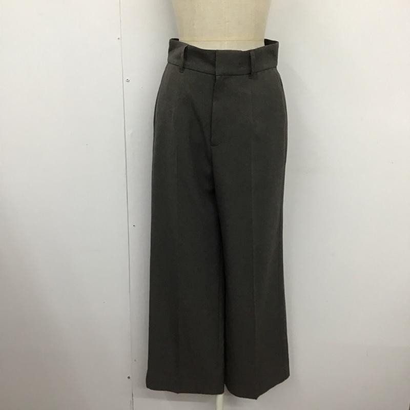 古着 USED パンツ スラックス AP250396AD センタープレス M 無地 ダークグレー / ダークグレー /  レディース USED 古着 中古 10122052