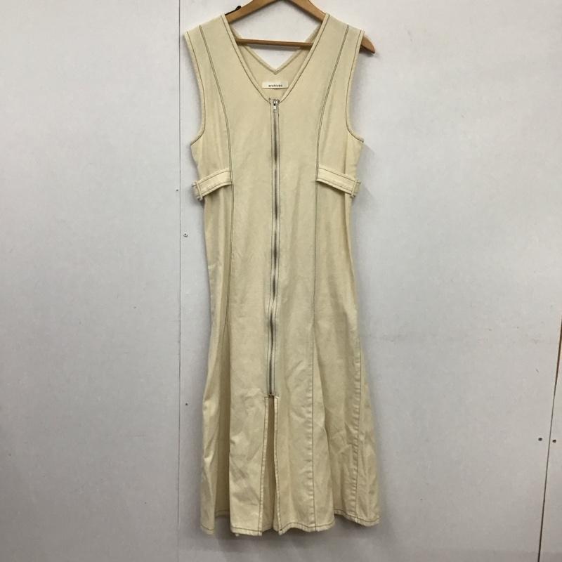 アルシーヴ archives ワンピース ロングスカート M 無地 アイボリー / アイボリー /  レディース USED 古着 中古 10131532