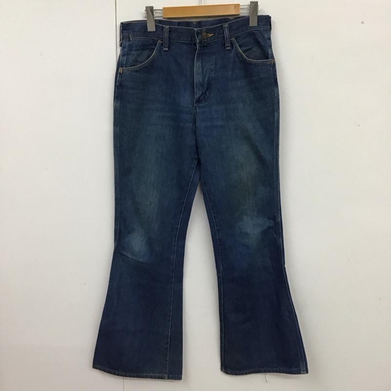 ラングラー Wrangler パンツ デニム、ジーンズ 925DEN USA製 フレア ブーツカット 32 無地 青 / ブルー /  メンズ USED 古着 中古 10117968