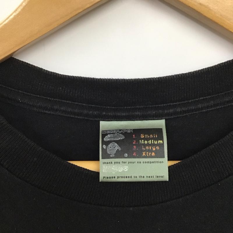 アベイシングエイプ A BATHING APE Tシャツ 半袖 半袖カットソー プリントTシャツ クルーネックカットソー M プリント 黒 / ブラック /  メンズ USED 古着 中古 10135867