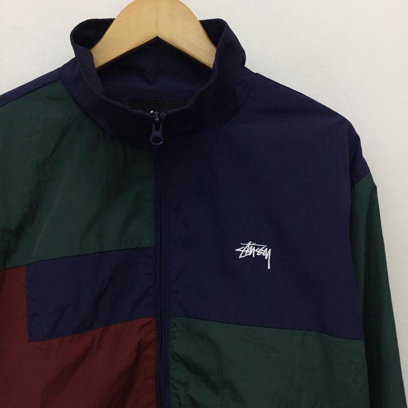ステューシー STUSSY ジャケット、上着 ジャケット、ブレザー Panel Track Jacket L ロゴ、文字 赤 / レッド / X 青 / ブルー / X 緑 / グリーン /  メンズ USED 古着 中古 10139061