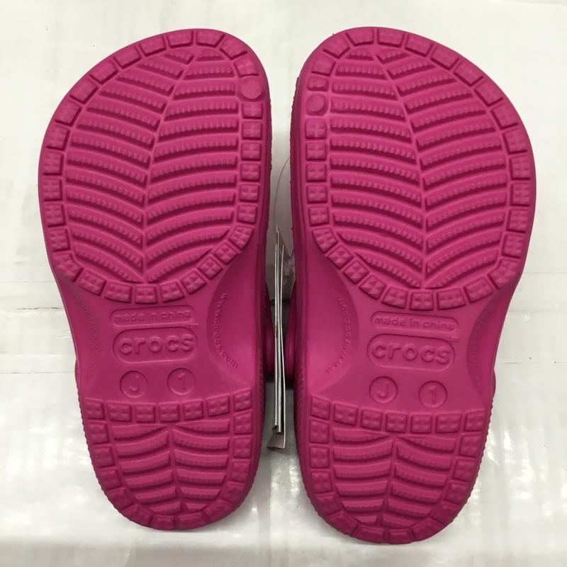 クロックス crocs シューズ シューズ 15908-670 ralen clog K 19.5cm キッズ 19.5cm ロゴ、文字 桃 / ピンク /  ガールズ USED 古着 中古 10110664