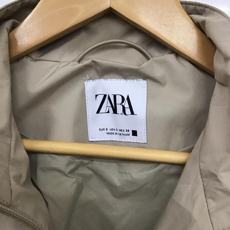 ザラ ZARA ジャケット、上着 ジャンパー、ブルゾン ジップアップジャケット ナイロンジャケット アウター S 無地 ベージュ / ベージュ /  メンズ USED 古着 中古 10130527