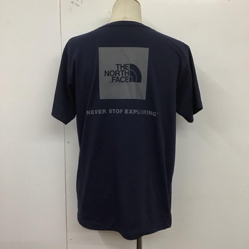 ザノースフェイス THE NORTH FACE Tシャツ 半袖 nt31850 トレッキング半袖Tシャツ プリントTシャツ XL ロゴ、文字 紺 / ネイビー /  メンズ USED 古着 中古 10127422