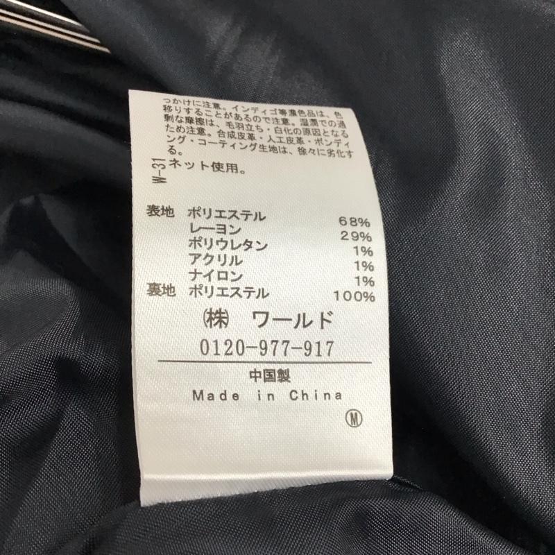 インデックス index スカート ひざ丈スカート L チェック 紺 / ネイビー /  レディース USED 古着 中古 10121411