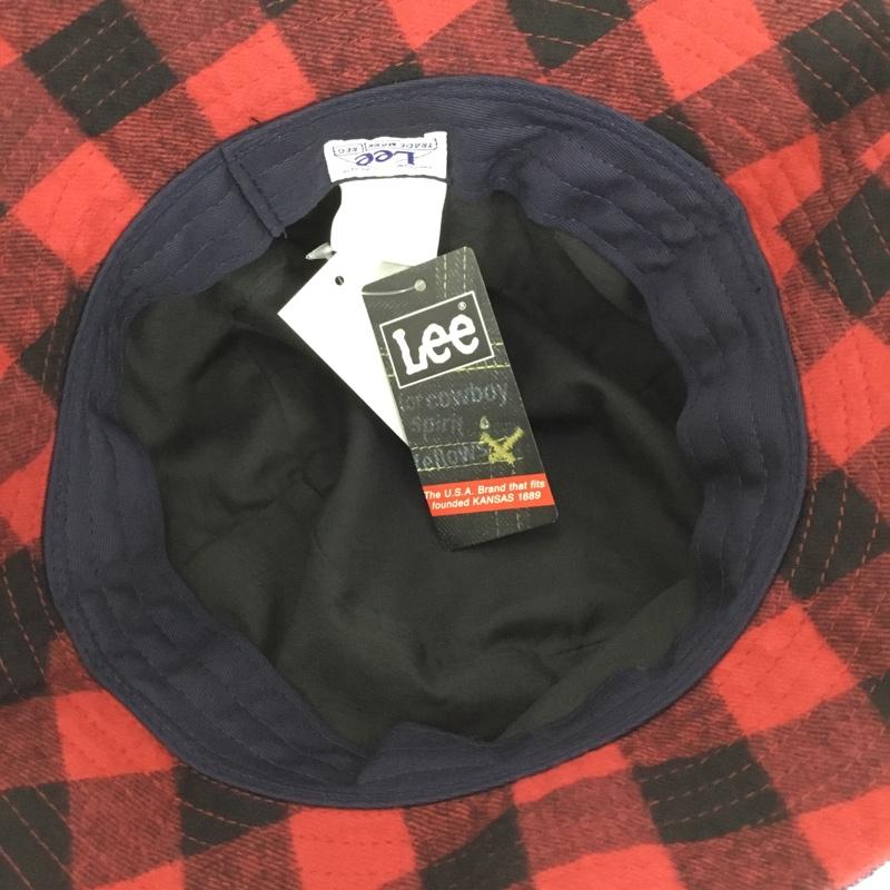 リー Lee 帽子 ハット LEE153914 バケットハット デニム タグ付き FREE ロゴ、文字 紺 / ネイビー /  メンズ USED 古着 中古 10131598
