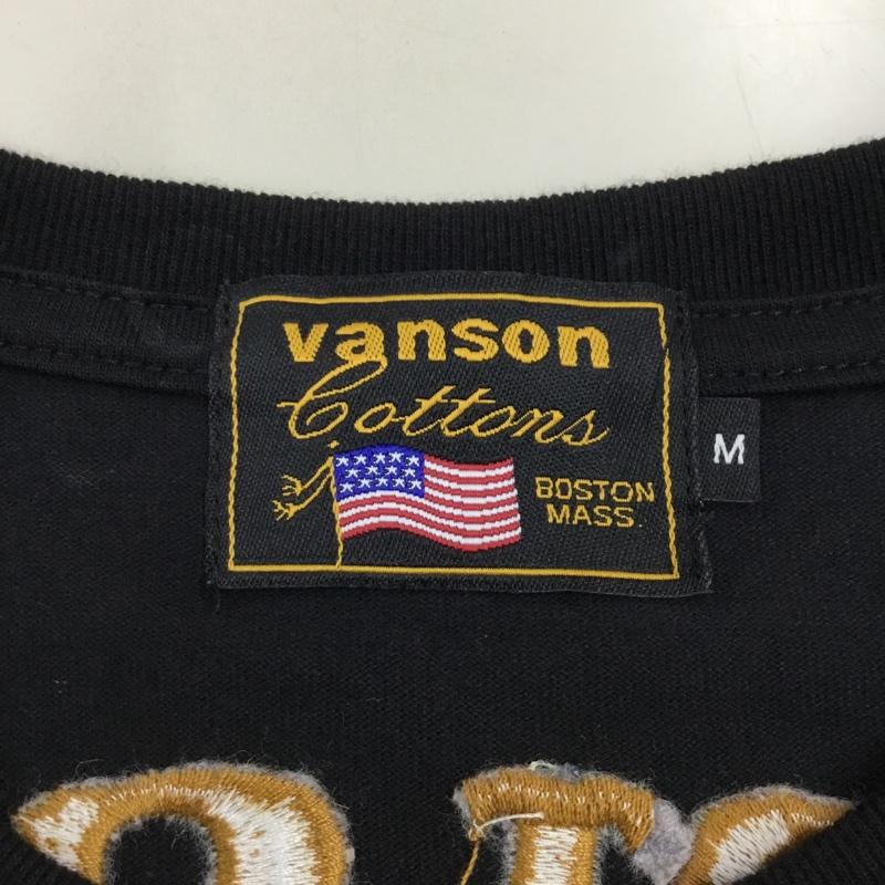 ヴァンソン VANSON Tシャツ 半袖 M 無地 黒 / ブラック /  メンズ USED 古着 中古 10108735