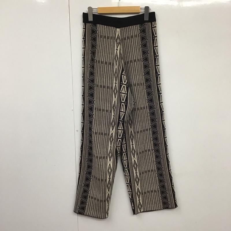 オズモーシス OSMOSIS ボトムス ボトムス 591240-418K ジャガードニットパンツ ニットパンツ 総柄 黒 / ブラック / X 白 / ホワイト / X ベージュ / ベージュ /  レディース USED 古着 中古 10131286