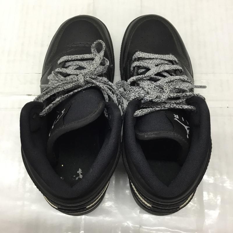 ナイキ NIKE スニーカー スニーカー 554725-049 AIR JORDAN 1 MID BG 22.5cm 22.5cm ロゴ、文字 黒 / ブラック /  レディース USED 古着 中古 10118936