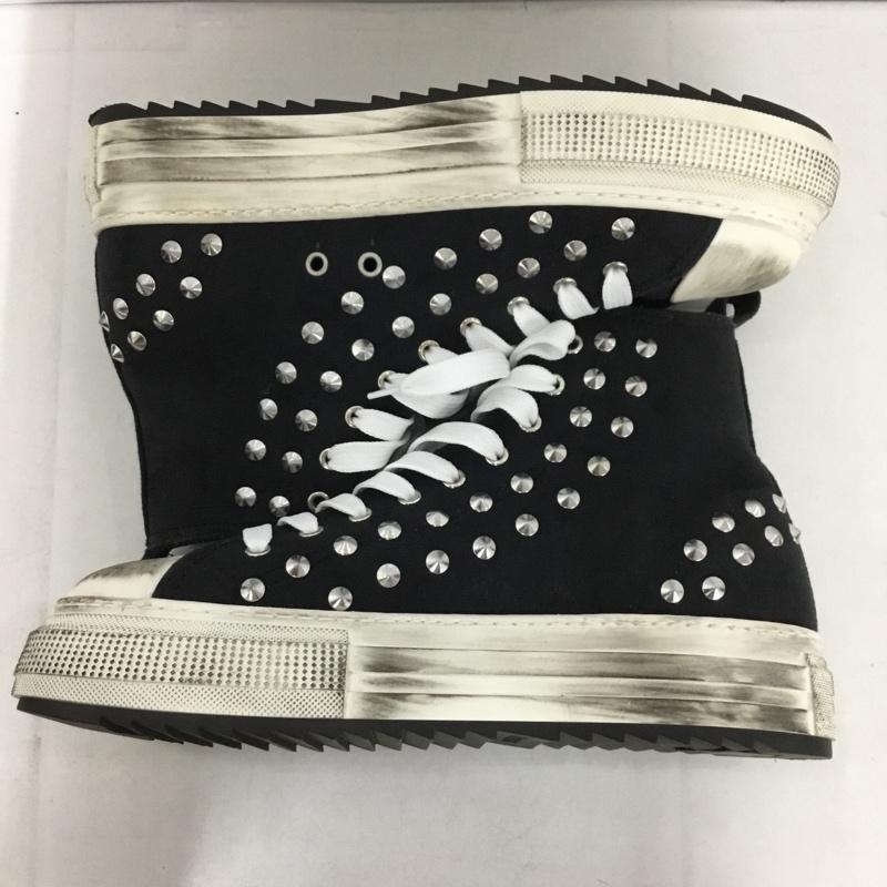 ディースクエアード2 DSQUARED2 スニーカー スニーカー ハイカットスニーカー スタッズ 43  黒 / ブラック /  メンズ USED 古着 中古 10146270