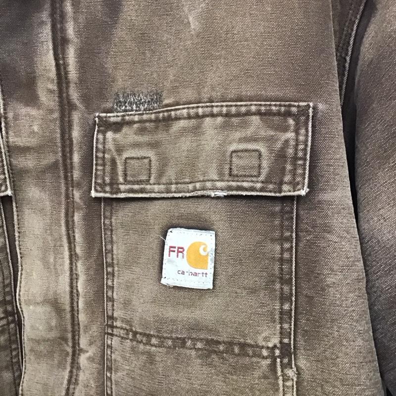 カーハート Carhartt ジャケット、上着 ジャンパー、ブルゾン XXL ロゴ、文字 茶 / ブラウン /  メンズ USED 古着 中古 10140990