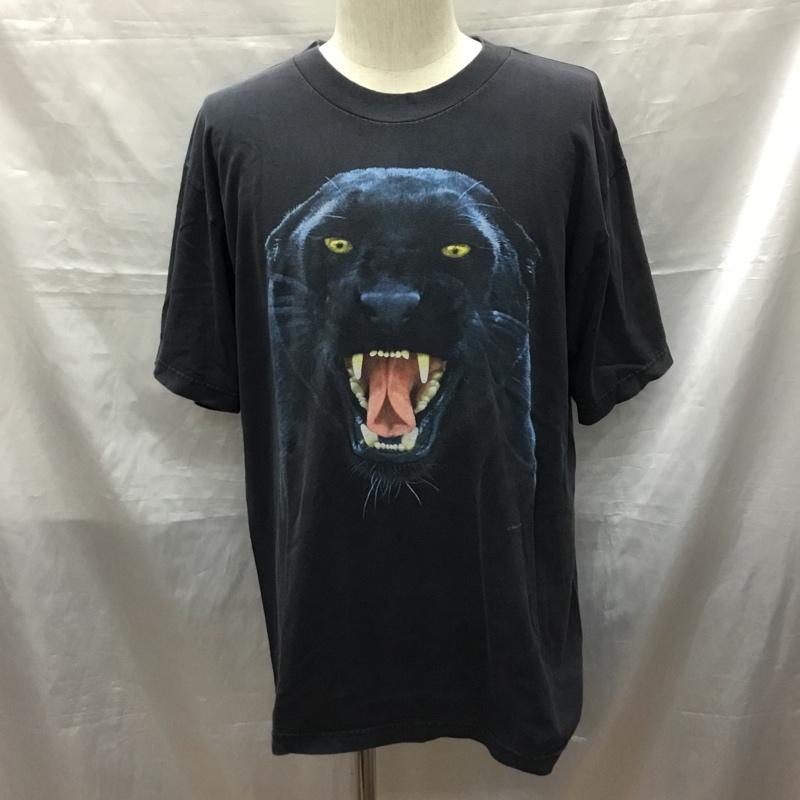 古着 USED Tシャツ 半袖 半袖カットソー プリントTシャツ クルーネックカットソー 90s human-i-tee L プリント 黒 / ブラック /  メンズ USED 古着 中古 10119719