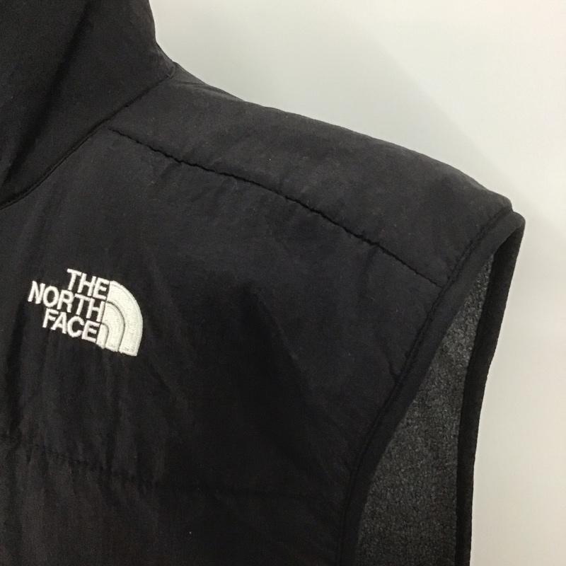 ザノースフェイス THE NORTH FACE ベスト ベスト ジップアップベスト ベスト ノースリーブカットソー M ロゴ、文字 黒 / ブラック / X 灰 / グレー /  メンズ USED 古着 中古 10107124