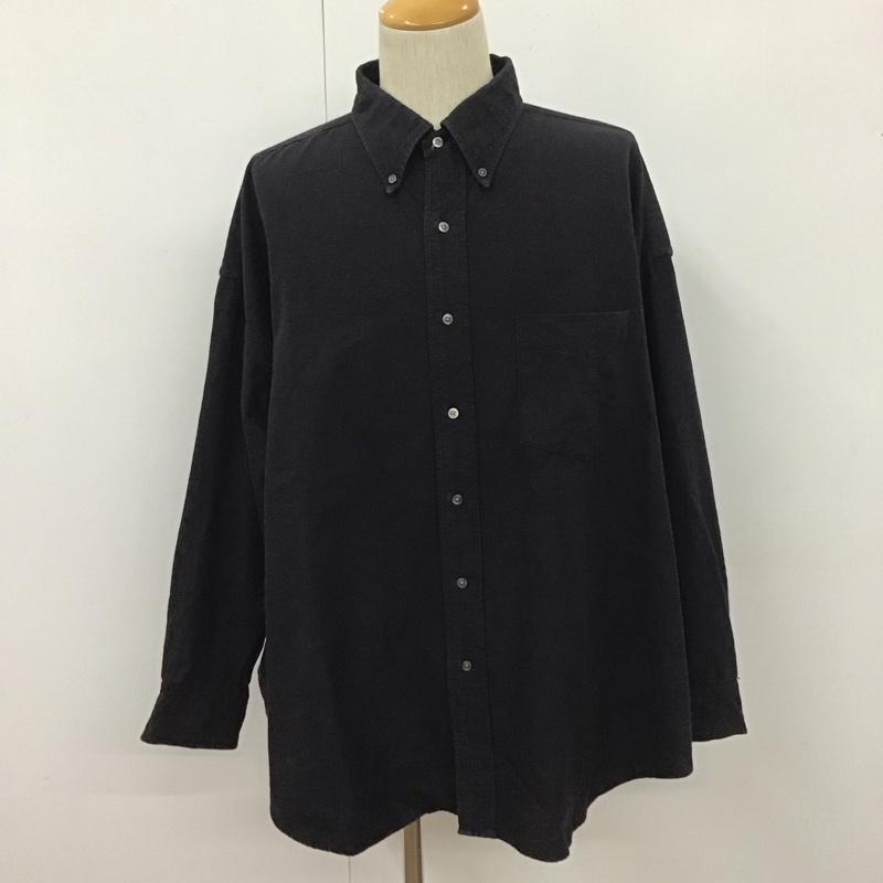 グラフペーパー Graphpaper シャツ、ブラウス 長袖 GM201-50110Ｂ 長袖シャツ カジュアルシャツ カラーシャツ FREE 無地 紺 / ネイビー /  メンズ USED 古着 中古 10109795