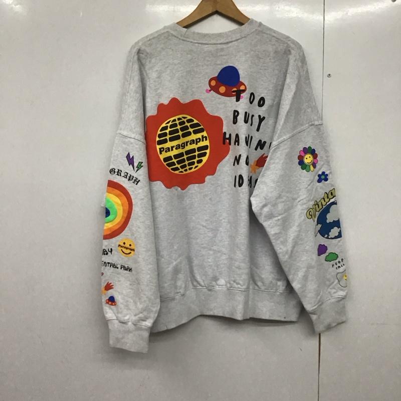 パラグラフ Paragraph トレーナー 長袖 無地 灰 / グレー /  メンズ USED 古着 中古 10142150