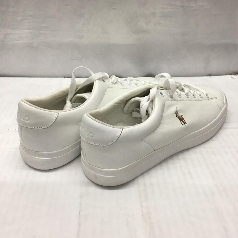 ポロラルフローレン POLO RALPH LAUREN スニーカー スニーカー 01087 J20 UK7.5 US：8.5 ワンポイント 白 / ホワイト /  メンズ USED 古着 中古 10121607