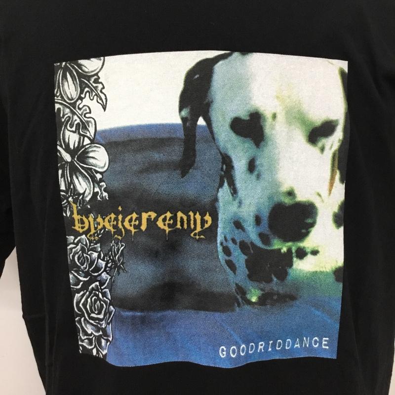 バイジェレミー BYE JEREMY Tシャツ 半袖 半袖カットソー プリントTシャツ クルーネックカットソー M プリント 黒 / ブラック /  メンズ USED 古着 中古 10120818