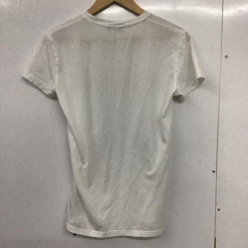 エンポリオアルマーニ EMPORIO ARMANI Tシャツ 半袖 半袖カットソー プリントTシャツ クルーネックカットソー M ロゴ、文字 白 / ホワイト /  メンズ USED 古着 中古 10132299