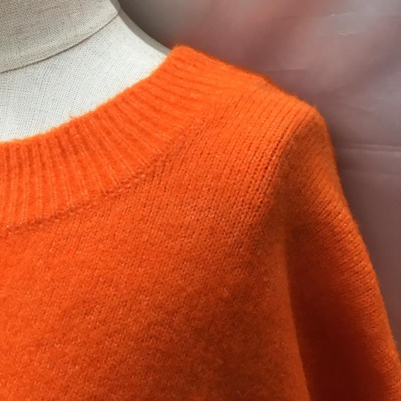 ザラ ZARA ニット、セーター 長袖 5536 135 615 オーバーサイズ M 無地 橙 / オレンジ /  レディース USED 古着 中古 10118407