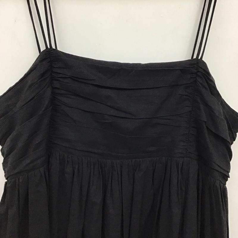フリークスストア FREAK S STORE ワンピース ロングスカート ロングワンピース ノースリーブワンピース フレアスカート FREE 無地 黒 / ブラック /  レディース USED 古着 中古 10149341