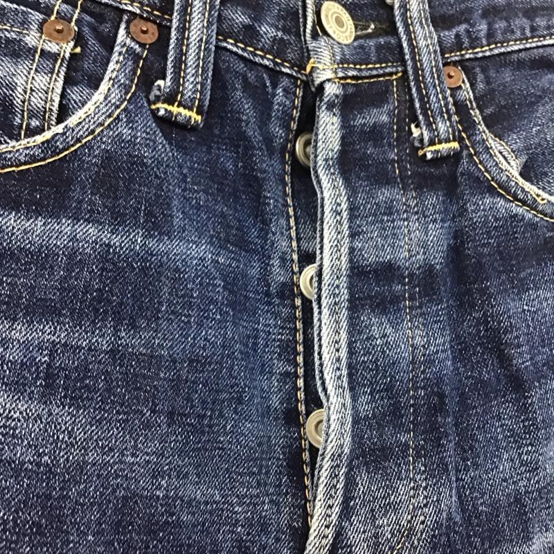 スカルジーンズ SKULLJEANS パンツ デニム、ジーンズ デニムパンツ ストレートパンツ スリムパンツ カジュアルパンツ 無地 インディゴ / インディゴ /  メンズ USED 古着 中古 10109944