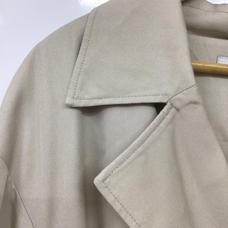 ページボーイ PAGEBOY ジャケット、上着 ジャケット、ブレザー ロングコート カラージャケット アウター トレンチ S 無地 ベージュ / ベージュ /  レディース USED 古着 中古 10143580