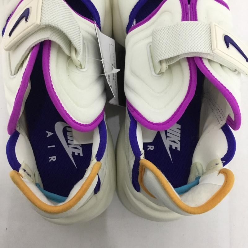 ナイキ NIKE スニーカー スニーカー DX3299-100 W AQUA RIFT 25cm 25.0cm ワンポイント 白 / ホワイト / X 紫 / パープル /  レディース USED 古着 中古 10149892