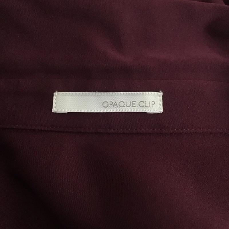 オペークドットクリップ OPAQUE.CLIP ワンピース ロングスカート 637-59212 ノースリーブロングワンピース フレアスカート M 無地 紫 / パープル /  レディース USED 古着 中古 10111159