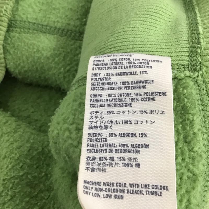 アバクロンビーアンドフィッチ ABERCROMBIE&FITCH パーカー 長袖 ジップアップパーカー 長袖パーカー カジュアルジャケット L ロゴ、文字 黄緑 / イエローグリーン /  メンズ USED 古着 中古 10132075