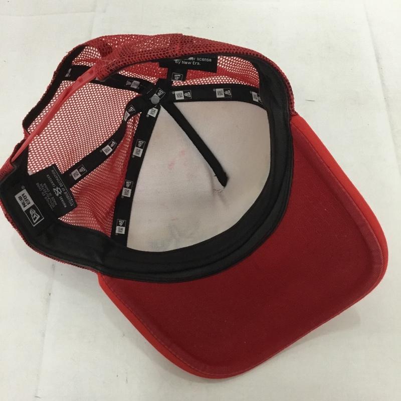 ニューエラ NEW ERA 帽子 キャップ PLAY BOY メッシュキャップ ロゴ、文字 赤 / レッド /  メンズ USED 古着 中古 10133926