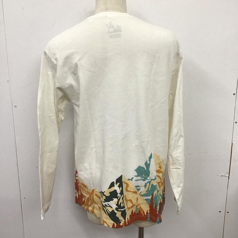 ゴースローキャラバン go slow caravan カットソー 長袖 長袖カットソー プリントカットソー クルーネック 4 プリント 白 / ホワイト /  メンズ USED 古着 中古 10125798