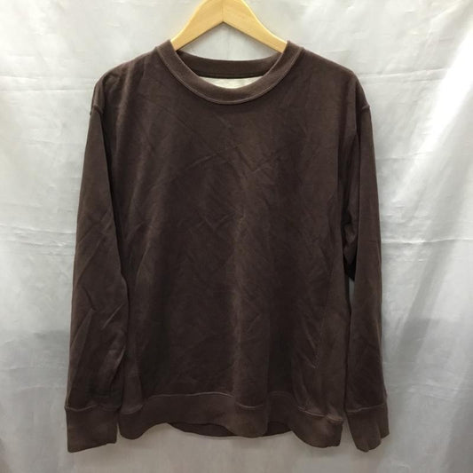 インヘリット INHERIT トレーナー 長袖 18-070-720-5000-3-0 フェイクスウェードロングスリーブTシャツ M 無地 茶 / ブラウン /  メンズ USED 古着 中古 10119005