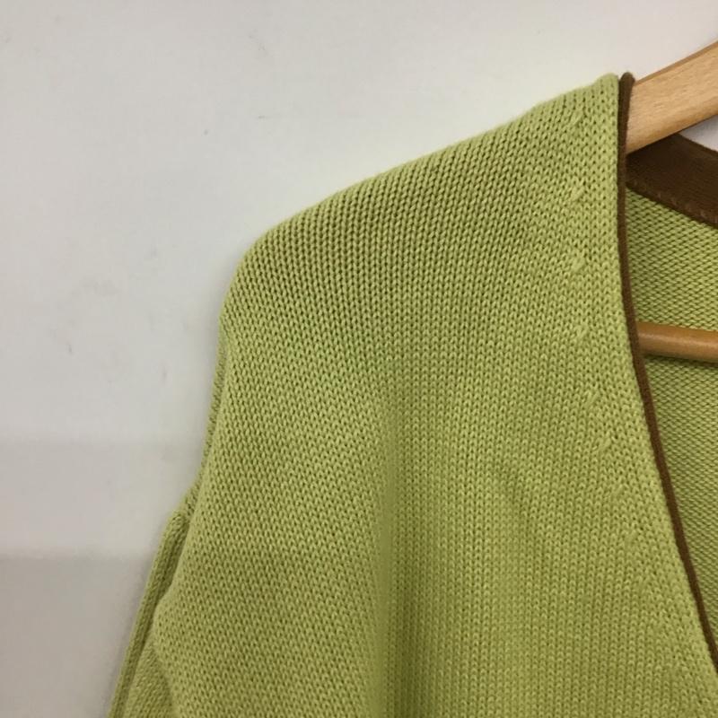 ローリーズファーム LOWRYS FARM カーディガン 長袖 長袖カーディガン 前ボタン ニットカーディガン FREE 無地 緑 / グリーン /  レディース USED 古着 中古 10145164