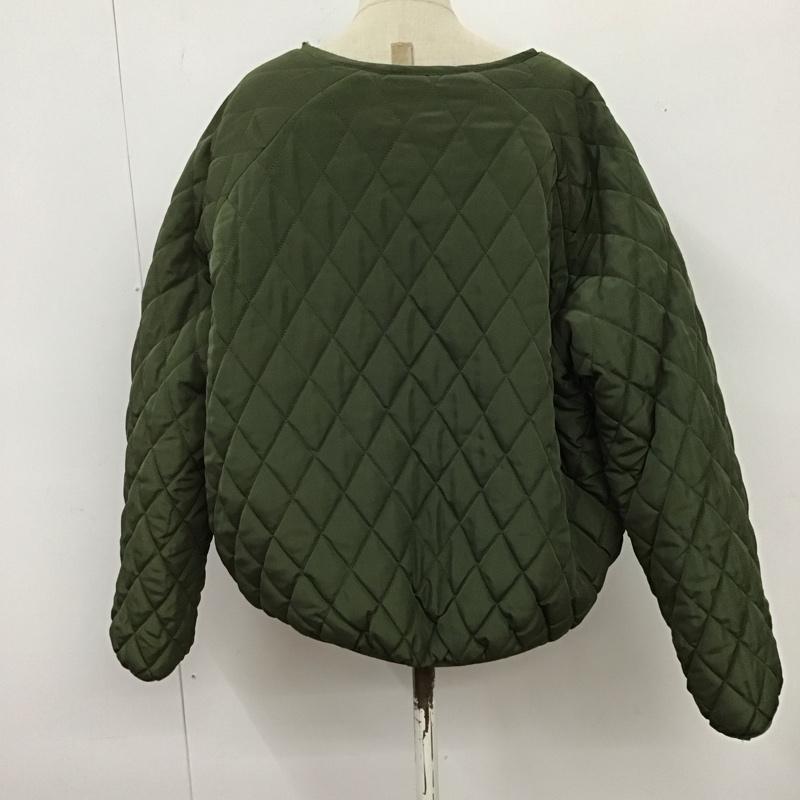 レイカズン Ray Cassin ジャケット、上着 ジャンパー、ブルゾン ジップアップジャケット ジャンパー ノーカラージャケット リバーシブル アウター FREE 無地 カーキ / カーキ /  レディース USED 古着 中古 10119450