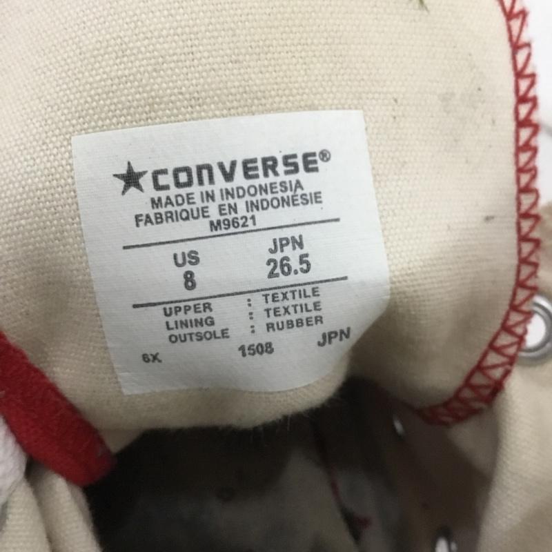 コンバース CONVERSE スニーカー スニーカー M9621 CANVAS ALL STAR HI 26.5cm 26.5cm ロゴ、文字 赤 / レッド /  メンズ USED 古着 中古 10150977