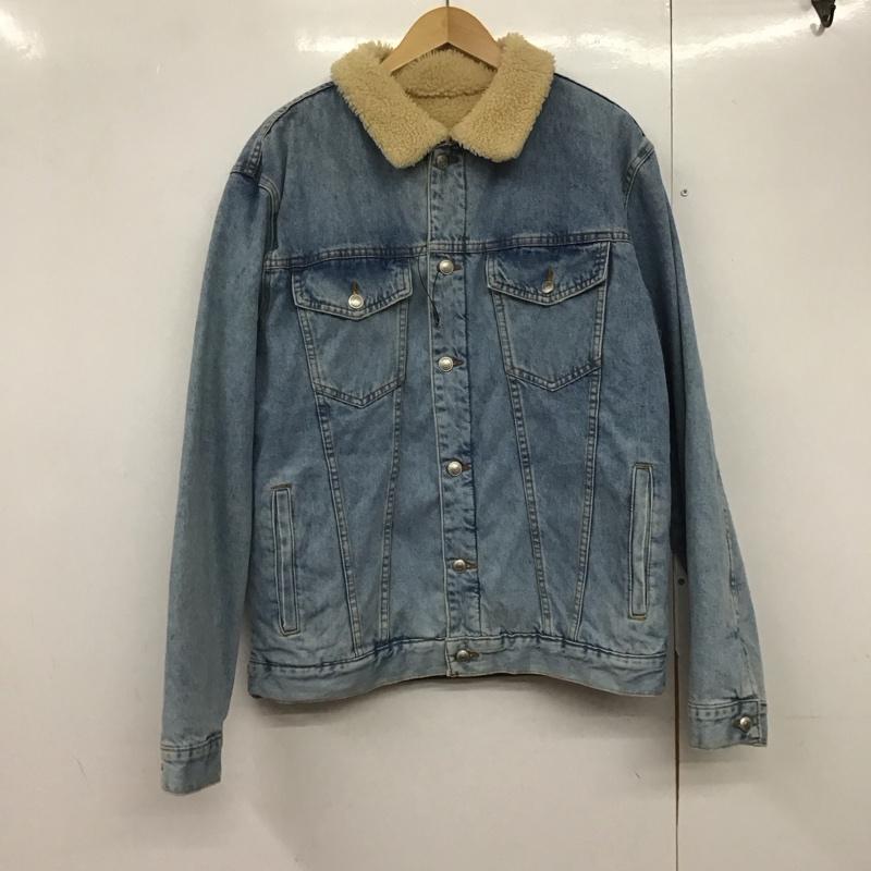 ザラ ZARA ジャケット、上着 ジャケット、ブレザー デニムジャケット Gジャン アウター カジュアルジャケット XL 無地 インディゴ / インディゴ /  メンズ USED 古着 中古 10141849