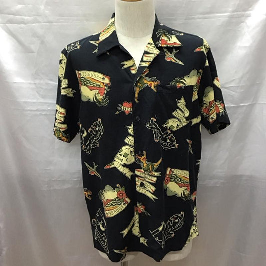 ショット schott シャツ、ブラウス 半袖 半袖シャツ カラーシャツ 半袖カットソー プリントシャツ M プリント マルチカラー / マルチカラー /  メンズ USED 古着 中古 10116575