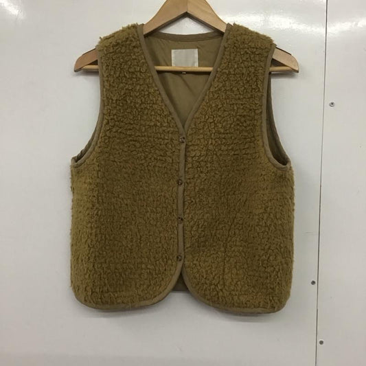 エヘカソポ ehka sopo ベスト ベスト M 無地 茶 / ブラウン /  レディース USED 古着 中古 10143035