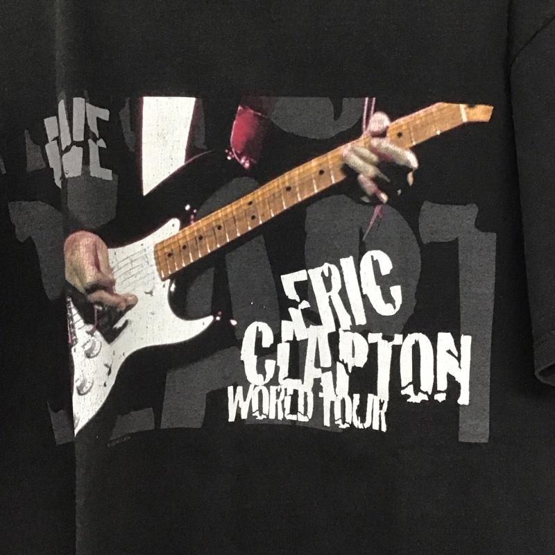 ジャージーズ JERZEES Tシャツ 半袖 半袖カットソー プリントTシャツ クルーネックカットソー L プリント 黒 / ブラック /  メンズ USED 古着 中古 10140710