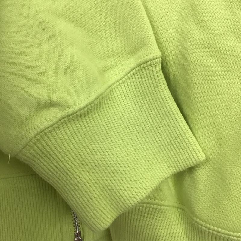 ナイキ NIKE パーカー 長袖 cj3043-367 ジップアップパーカー スウェット XXL ロゴ、文字 黄緑 / イエローグリーン /  レディース USED 古着 中古 10145436