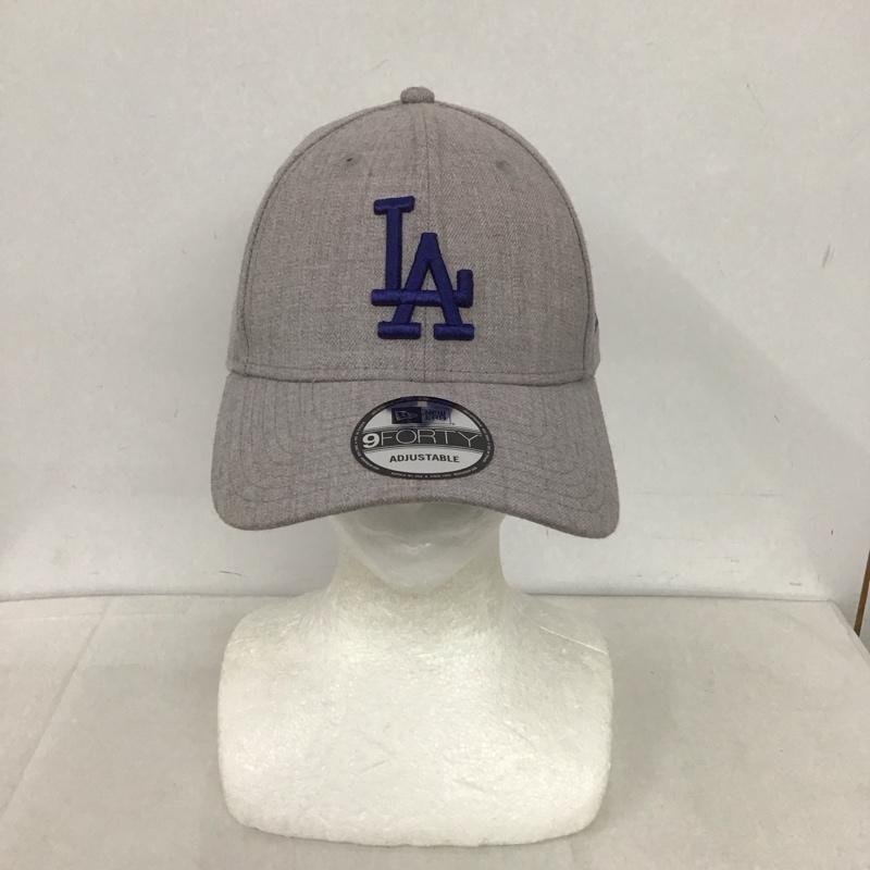 ニューエラ NEW ERA 帽子 キャップ 9FORTY LA ロゴ、文字 灰 / グレー /  メンズ USED 古着 中古 10148208