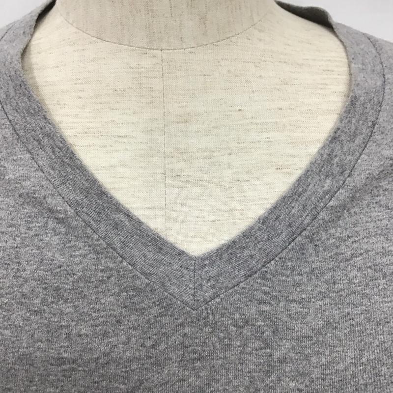 ロンハーマン カリフォルニア Ron Herman California Tシャツ 半袖 RHC 622090158-1322 Vネック 胸ポケット S 無地 灰 / グレー /  メンズ USED 古着 中古 10107545