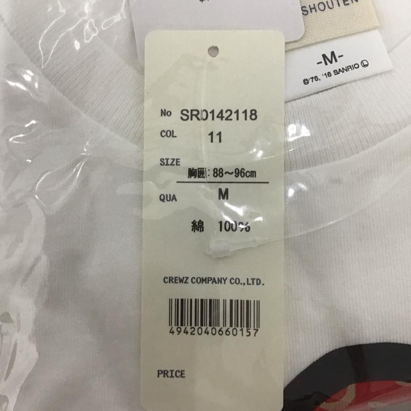 豊天商店 ぶーでんしょうてん Tシャツ 半袖 唐草リボン キャラT サンリオ キティちゃん M プリント X キャラクター 白 / ホワイト /  レディース USED 古着 中古 10134294