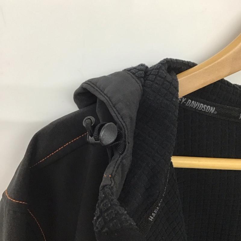 ハーレーダビッドソン Harley-Davidson ジャケット、上着 ジャケット、ブレザー フード付き M ロゴ、文字 黒 / ブラック /  メンズ USED 古着 中古 10133571