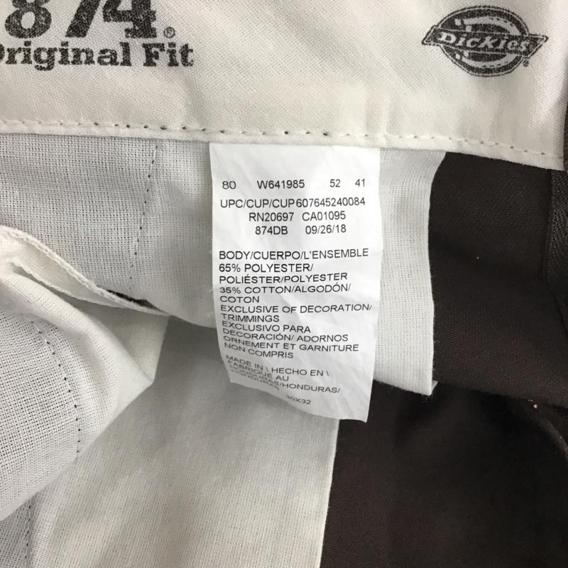 ディッキーズ Dickies パンツ ワークパンツ、ペインターパンツ ワイドパンツ カジュアルパンツ ワークパンツ 30インチ 無地 茶 / ブラウン /  メンズ USED 古着 中古 10113636